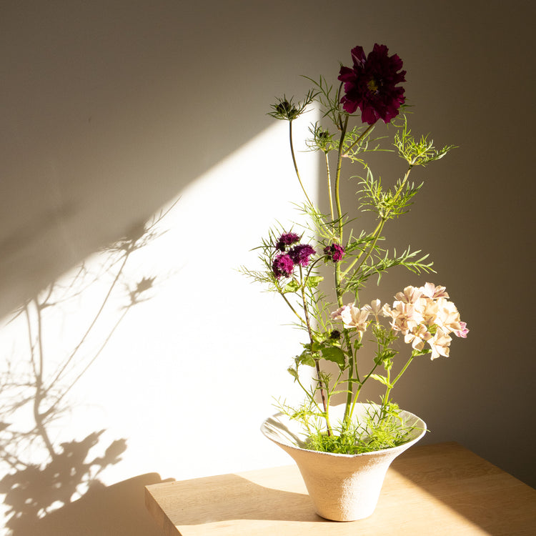 Vase - Ikebana no.5 - Hvit