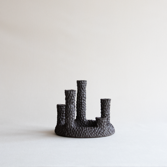 Lysestake - Kringljus femarmet - Form & Objekt